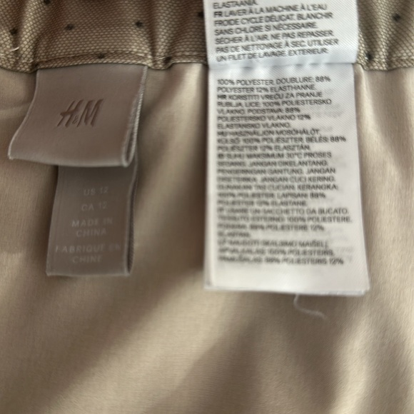 🐦‍⬛ H&M Tulle Swiss French Dot A-line midi Skirt size 12 - Picture 8 of 11